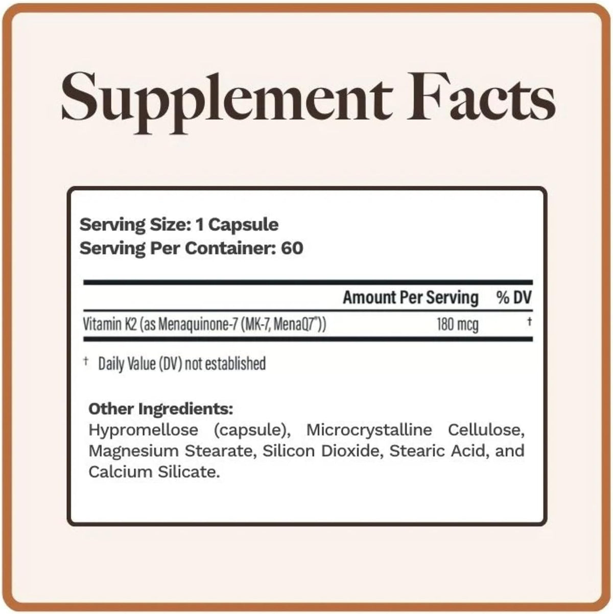 Utzy Naturals Vitamina K2 | 180 mcg de – Salud cardiovascular: Ayuda al organismo a mantener un equilibrio – Image 2