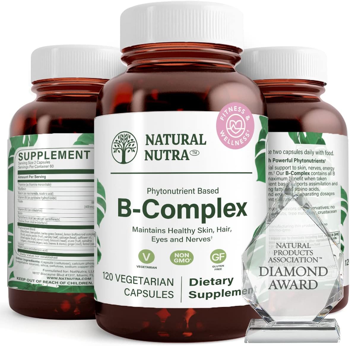 Nutra Complejo B Natural - 120 Cápsulas Vegetarianas