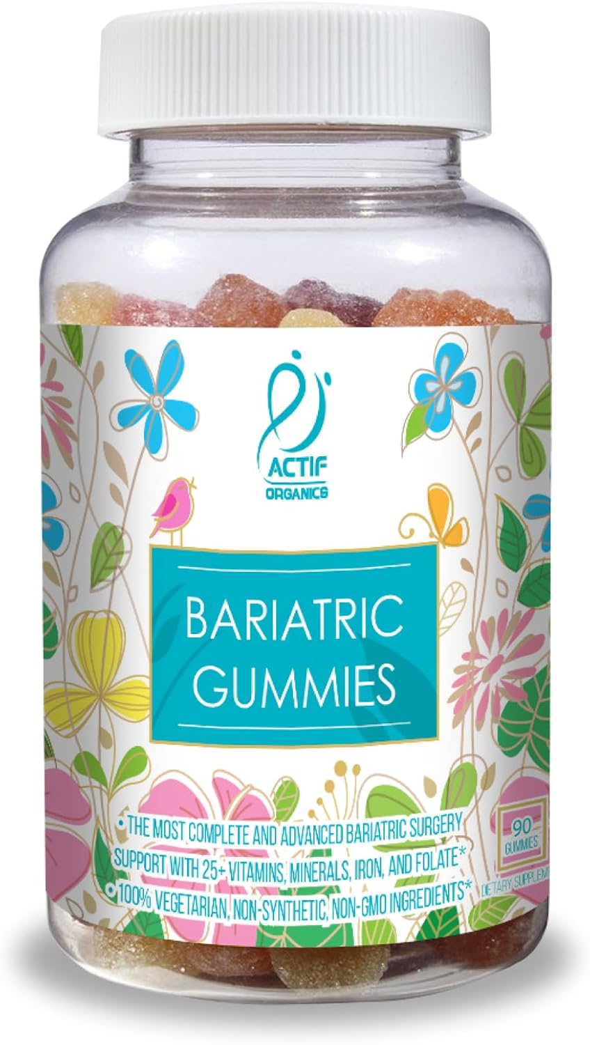 ACTIF Gomitas Bariátricas Orgánicas - 25+ Vitaminas y Minerales - 90 Gomitas