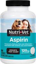 Nutri-Vet Aspirina para Perros, Alivio del Dolor Articular, 120mg, 100 Comprimidos