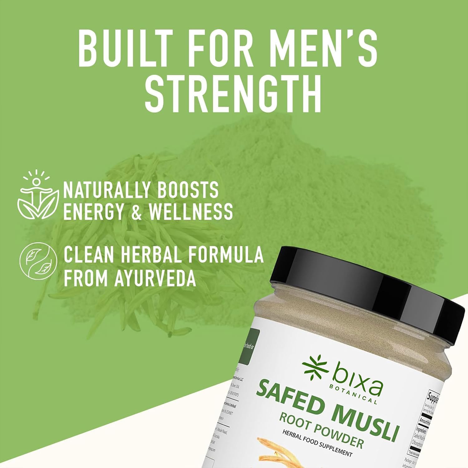 Polvo de Safed Musli - Chlorophytum Borivilianum - 200g