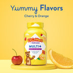 L'il Critters Multivitamin Gummies para niños - 90 gominolas - con vitaminas B, C, D, E - sabores variados - sin gluten ni lácteos - complemento digestivo