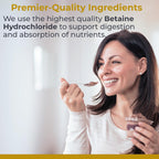 Premier Research Labs Premier HCL - Betaína HCl, 90 Cápsulas Vegetarianas (Paquete de 2)
