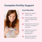 BabyRx Complete Fertility+ – Suplemento de Fertilidad con Myo-Inositol, D-Chiro Inositol, Folato, Vitamina D3 y B12 | 90 Cápsulas