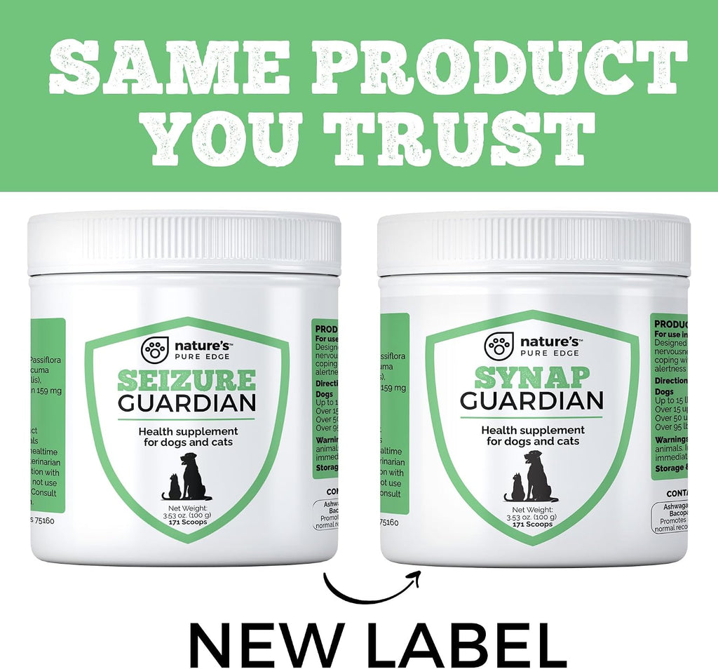Synap Guardian - Suplemento para la Calma y el Sistema Nervioso de Perros, con Ashwagandha y Valeriana, 100 g