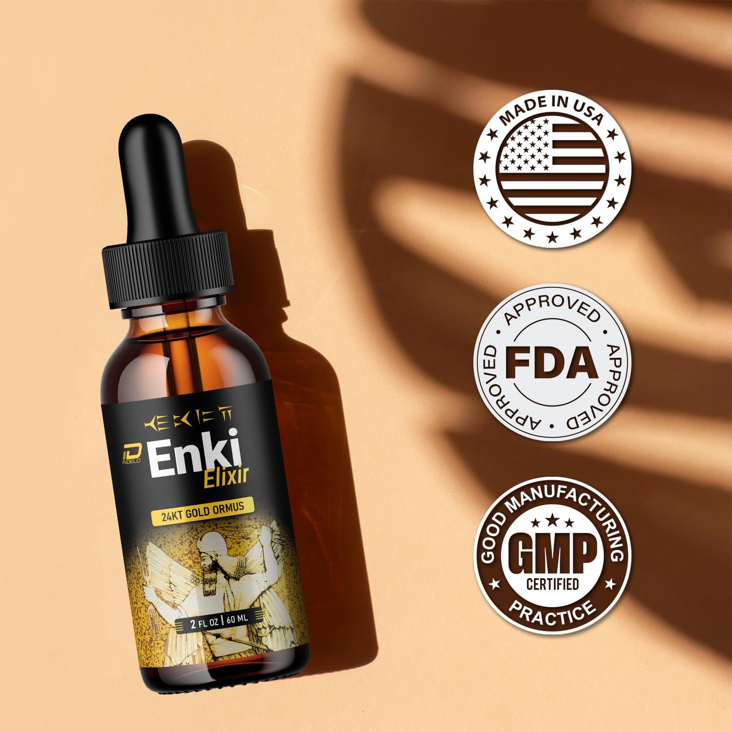 Enki Elixir Drops Fórmula Saludable – Gotas Líquidas Naturales Extra Fuerza (5 Paquete – Suministro para 5 Meses)