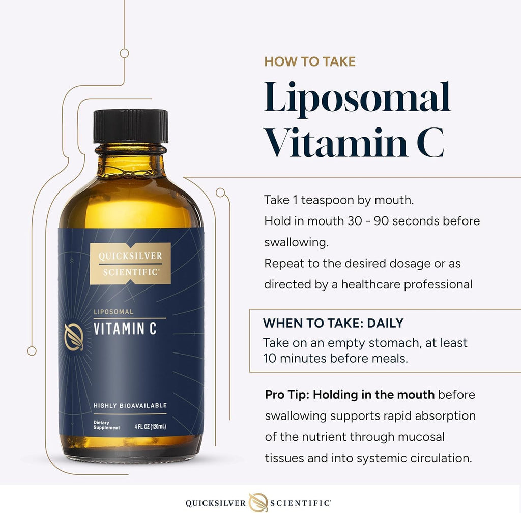 Quicksilver Scientific Vitamina C Liposomal 1000 mg - Líquido Buffer - 120 ml