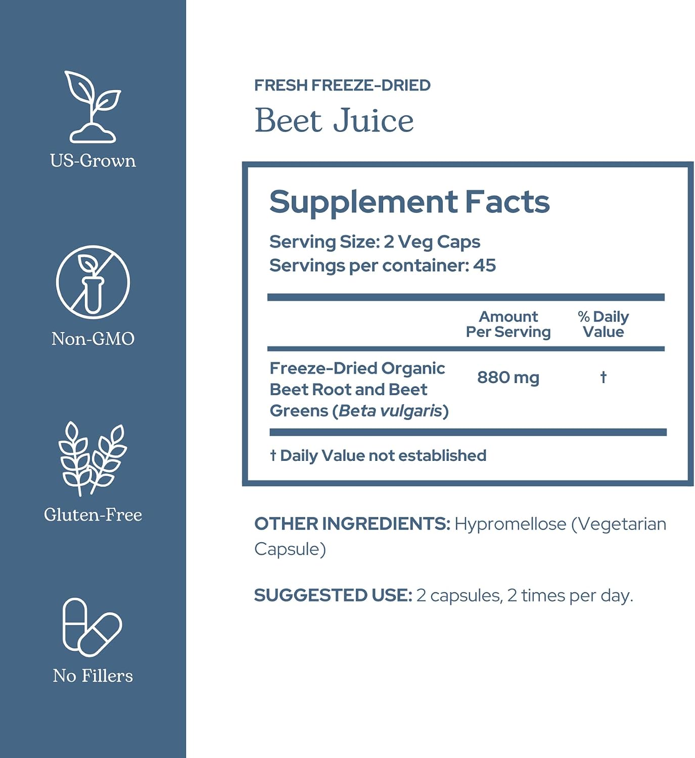 Eclectic Herb - Cápsulas de Jugo de Remolacha Orgánico | Suplemento Natural | 90 Cápsulas | 440 mg
