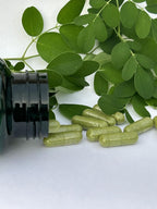 Jamaican Moringa Capsules – 100% Natural Ingredients – 90 Cápsulas, 500mg – con Cúrcuma & Jengibre