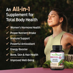 ForestLeaf Multivitamínico Diario para Mujeres, 60 Cápsulas Veganas