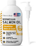 Aceite de Salmón para Perros y Gatos, 946 ml - Suplemento Rico en Omega 3 para Piel y Pelaje Saludables, Apoyo Articular e Inmunológico - Líquido Natural de Pescado - Cuidado Premium para Mascotas, Hecho en USA