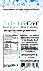 Carbon 60 (C60) Tiras Disolubles Antioxidantes - Puro 99.99% - 30 Tiras