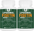 Suplemento de Fisetina Liposomal, 2000 mg, 98% Puro, con Quercetina, TMG y Resveratrol, 120 Cápsulas