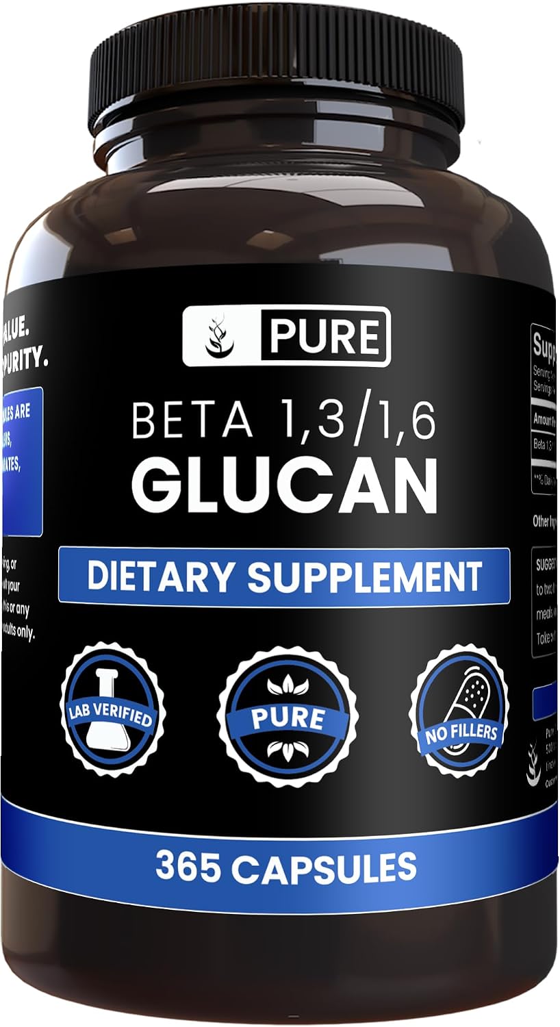 PURE ORIGINAL INGREDIENTS Beta Glucan 1,3/1,6 - 365 Cápsulas