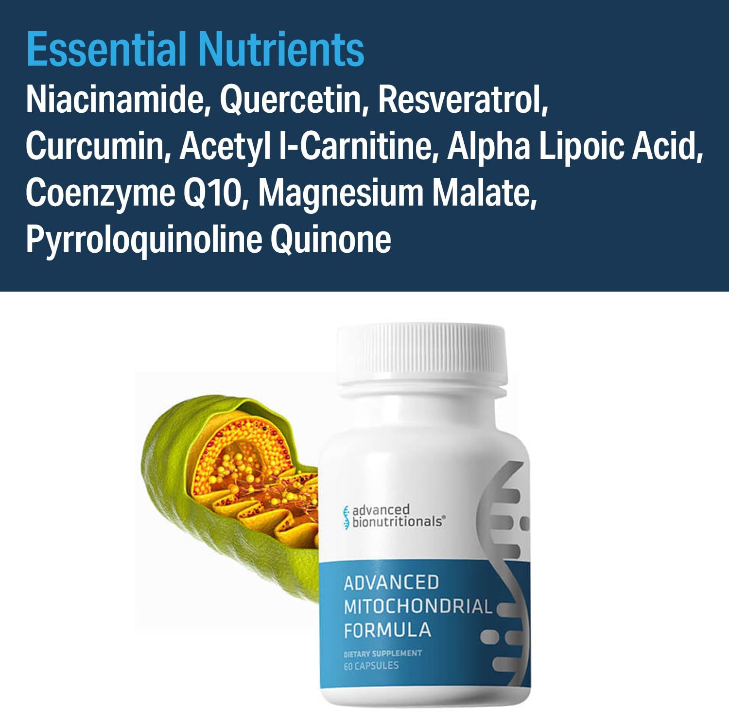 Advanced Bionutritionals – Fórmula Mitocondrial Avanzada – 60 comprimidos