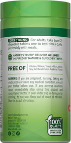 Nature's Truth Chewable Vitamin C with Rose Hips | 1000 mg | 60 Tablets | Vegan, Non-GMO and Gluten-Free