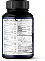 Brain Memory Supplement Pills - 3X Strength Nootropics for Concentration, Clarity & Focus Support - Brain Health Cognitive Vitamins with Bacopa, Phosphatidylserine & DMAE, Brain Booster - 60 Capsules