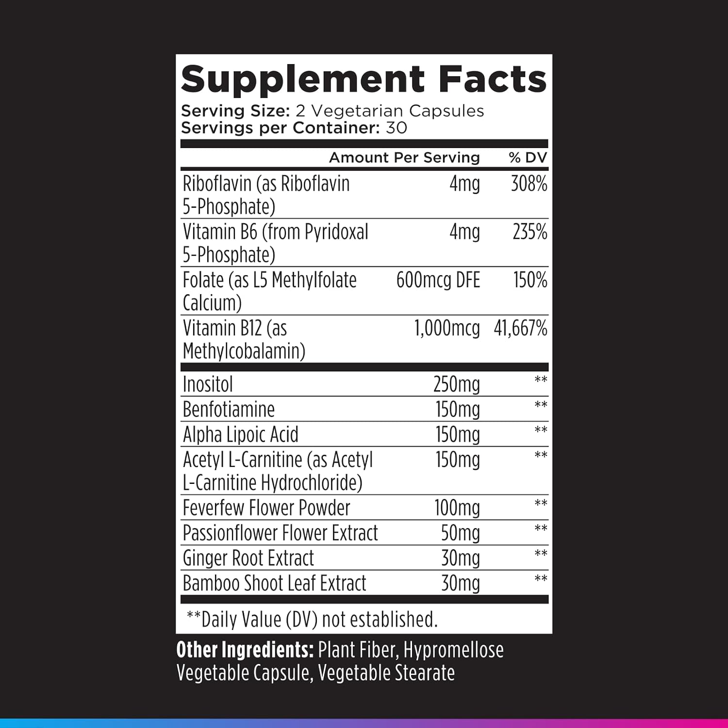 Livingood Daily Nerve Support Supplement - Complemento para el Sistema Nervioso 12-en-1 con B12 Metilada, Folato, Benfotiamina, Ácido Alfa Lipoico y Matricaria - Sin Gluten, No GMO - 60 Cápsulas