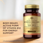 Metilcobalamina (Vitamina B12) 5000 mcg – 30 Nuggets – Solgar