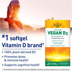 Country Life Vitamina D3 Vegana 5000 UI – 30 Cápsulas Blandas