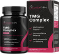 Suplemento de TMG Trimethylglycine con Complejo B Metilado - 500mg de Betaína TMG con Cofactores de Vitaminas B Metiladas para Apoyo de Homocisteína, Corazón e Hígado - Vegano y No GMO (Suministro de 2 Meses)