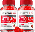 Keto Rush ACV Gummies Advanced (2 Pack) - 120 Gomitas con ACV y B12