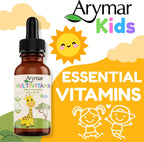 Arymar Multivitamin Liquid Supplement, B-Complex, Vitamin C, with Dropper for Children 2oz