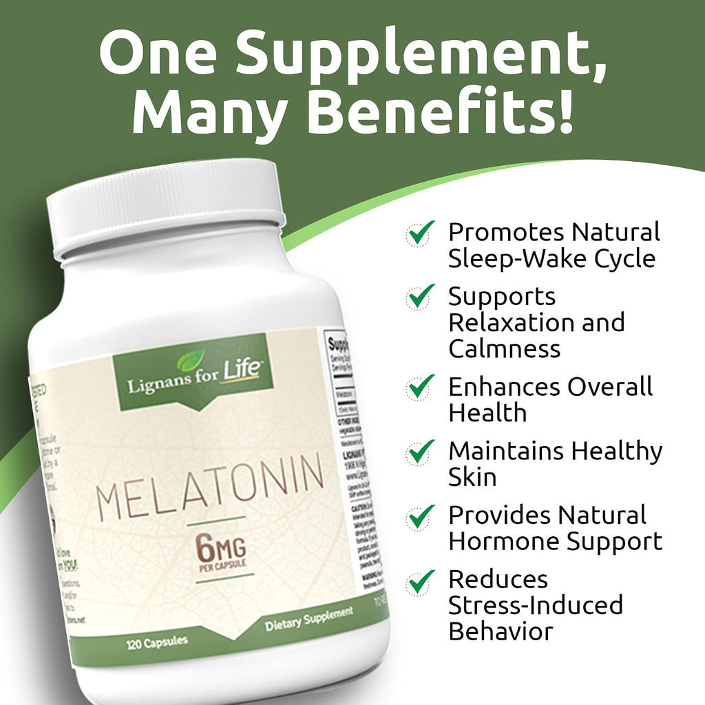 Melatonina para Perros y Personas, 6 mg - 120 Cápsulas