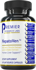 HepatoVen – Cardo Mariano y Alcachofa para el Hígado, 60 Cápsulas Vegetales