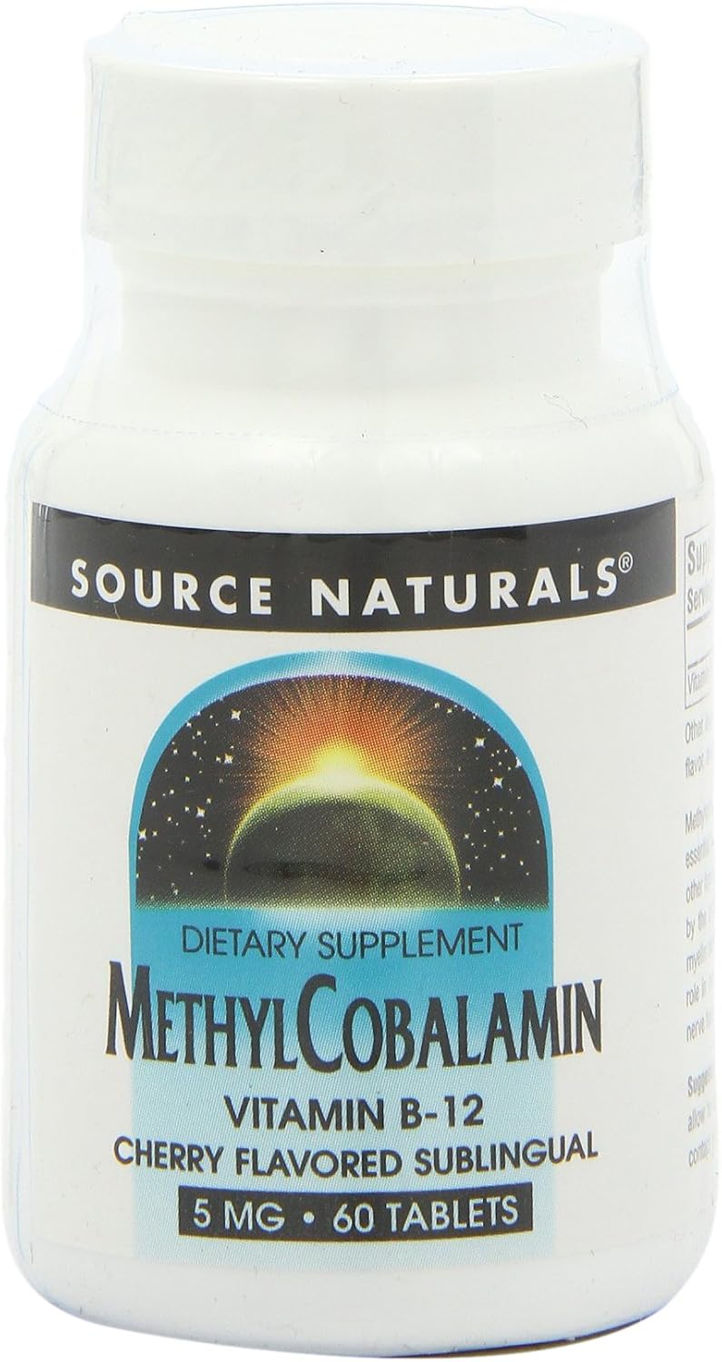 Source Naturals Metilcobalamina B12 5mg Sabor Cereza - 60 Comprimidos