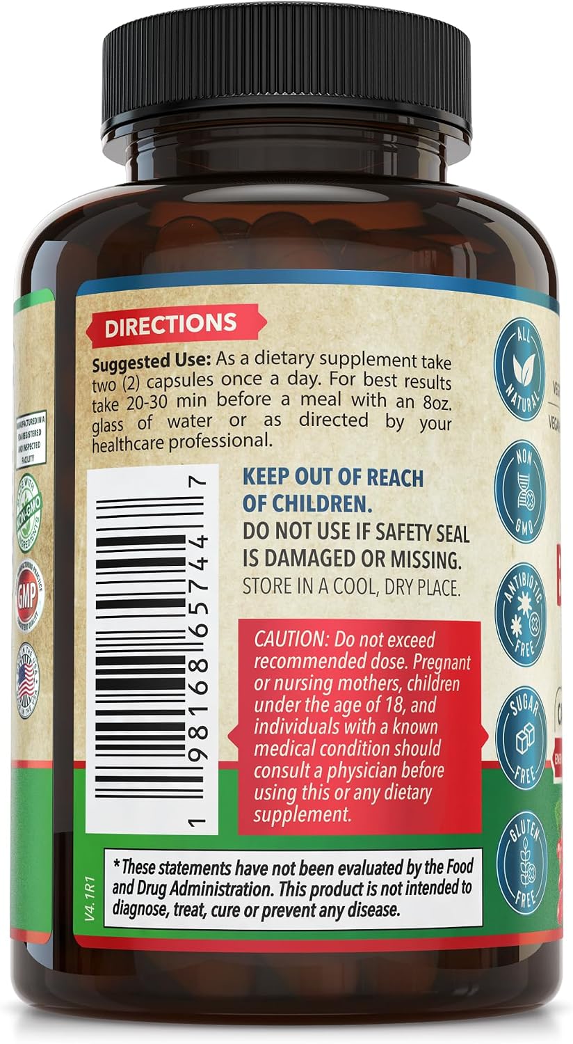 Whole World Wellness Berberina 1200 mg - 60 Cápsulas