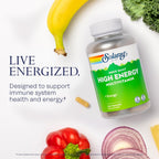 SOLARAY Multivitamínico Diario Alta Energía con Liberación Prolongada, 120 Cápsulas
