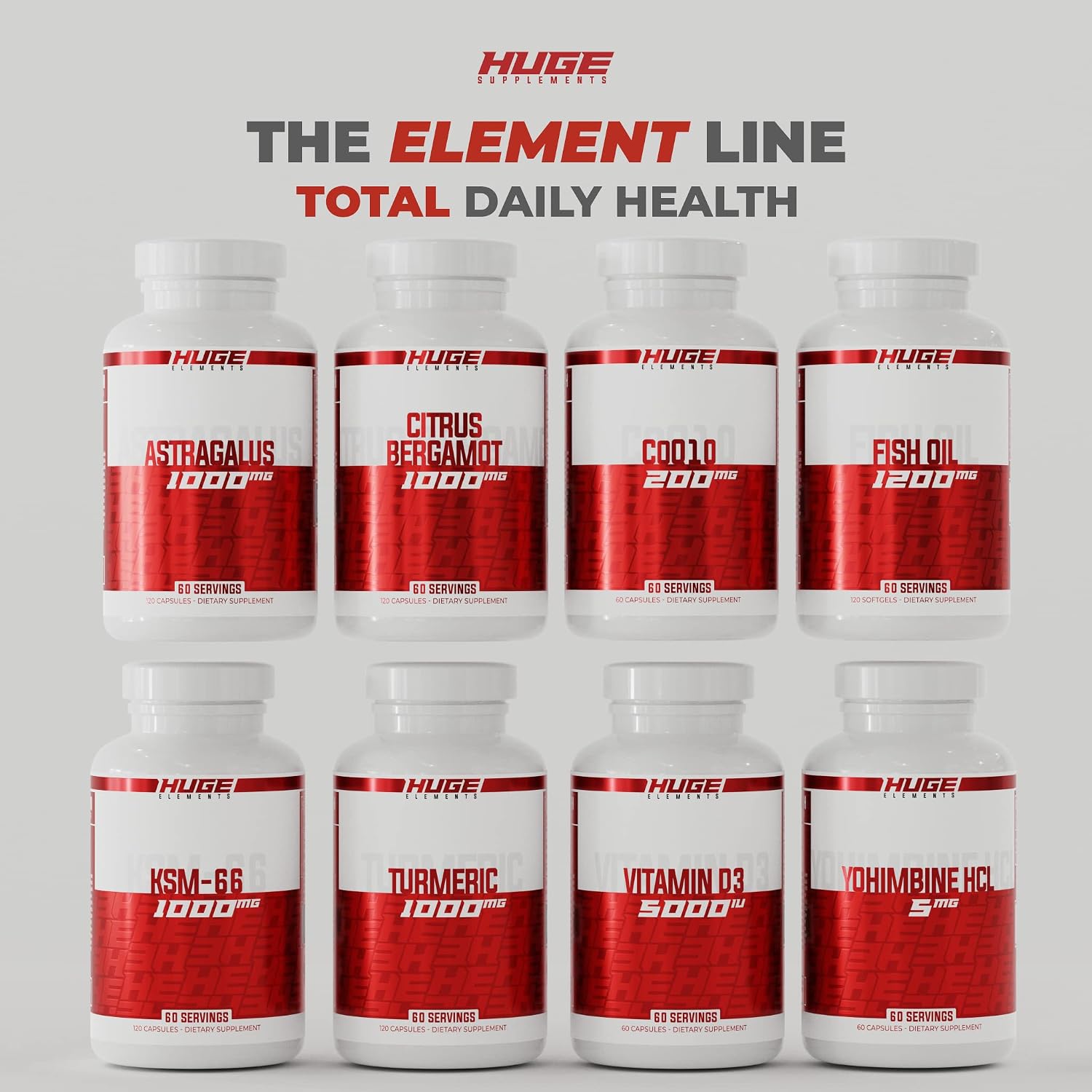 Huge Supplements Extracto de Bergamota Cítrica Pura 10:1, 120 Cápsulas