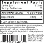 Allergy Research Group ARG Pregnenolona 50 mg - Micronizada - 60 Comprimidos