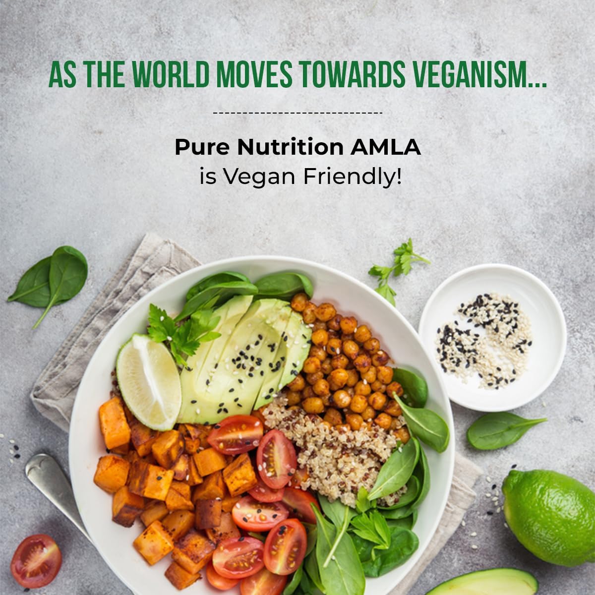 Pure Nutrition Amla Capsules (Indian Gooseberry) - 1000 mg por dosis, 60 Cápsulas Veganas