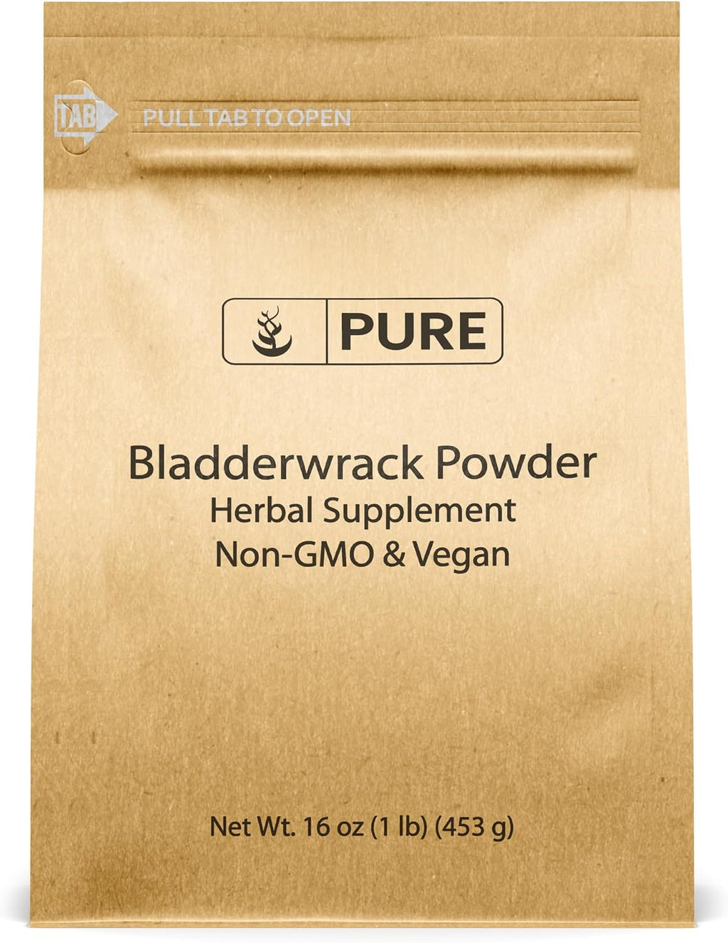 PURE ORIGINAL INGREDIENTS Bladderwrack en Polvo - Fucus Vesiculosus - Suplemento Herbal (227g)
