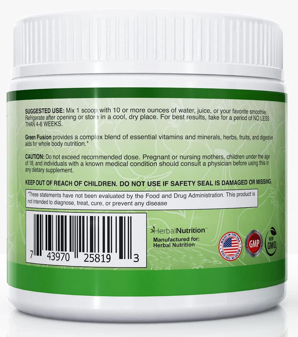 Green Fusion Superfood Powder - Frutas, Verduras y Probióticos