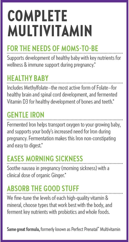 New Chapter Advanced Perfect Prenatal Vitaminas Prenatales, 96 comprimidos – Image 8