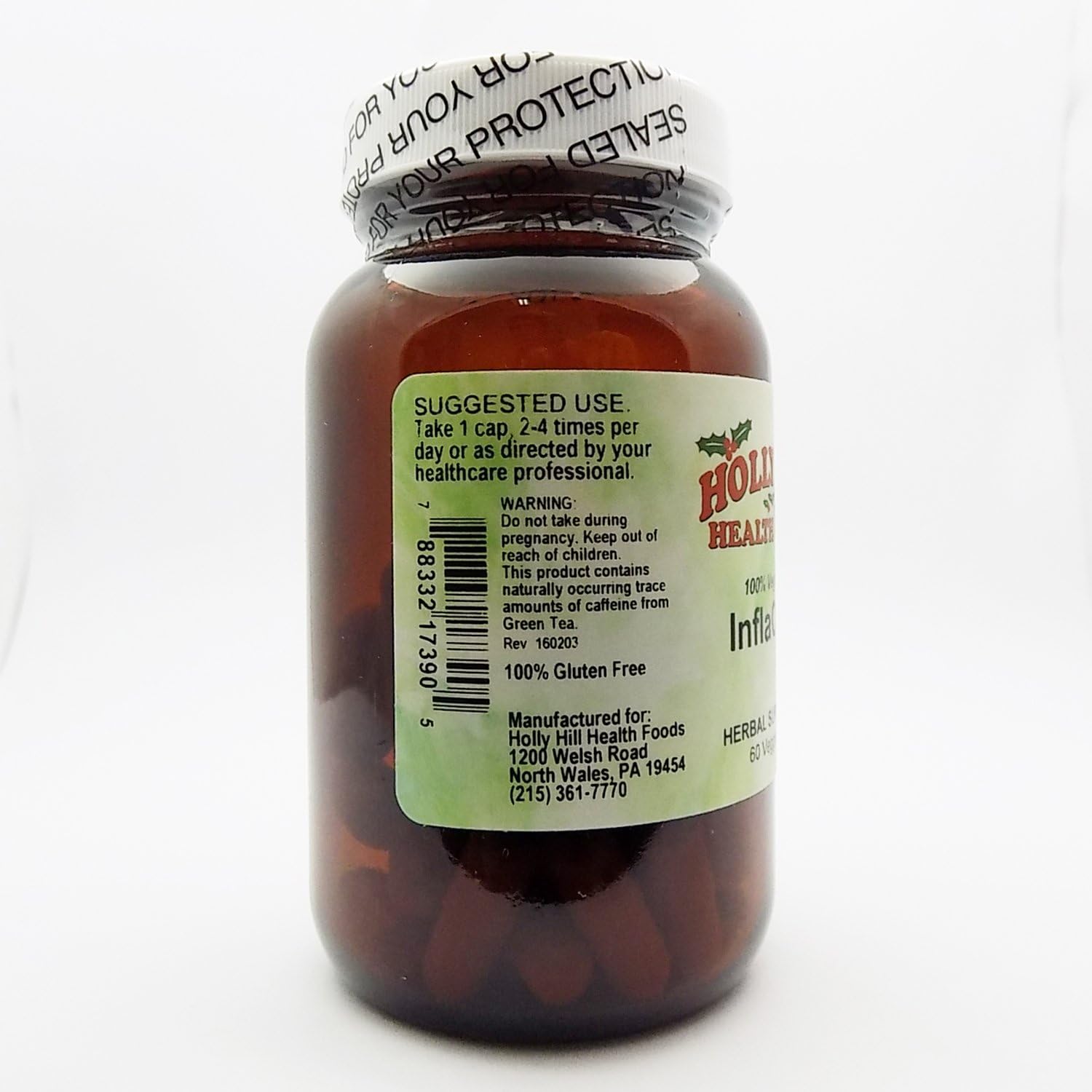Holly Hill Health Foods, Inflacalm, 60 Cápsulas Vegetarianas