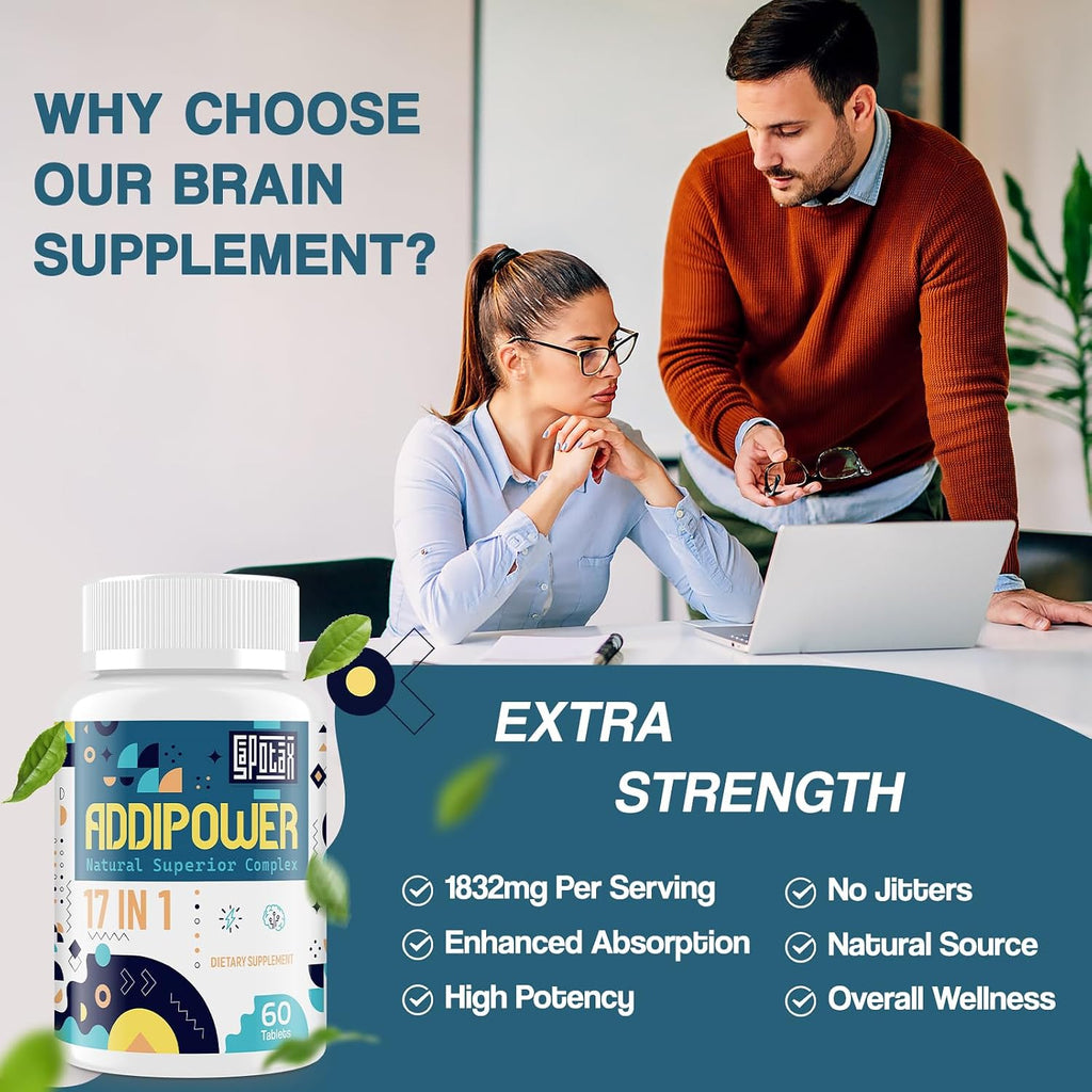 Sapotax Suplemento Cerebral 17 en 1 para Memoria y Concentración | Nootrópico Natural con Extractos Herbales, Vitaminas y Aminoácidos (120 Comprimidos)