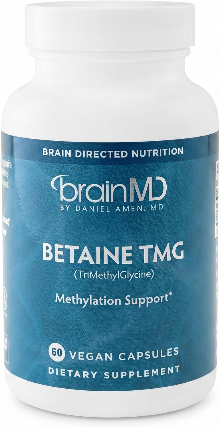 BRAINMD Betaina TMG - 60 Cápsulas - Apoyo para el Estado de Ánimo