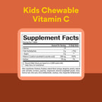 Natural Factors, Chewable Vitamin C for Kids 500 mg, Orange Flavor, 180 Tablets