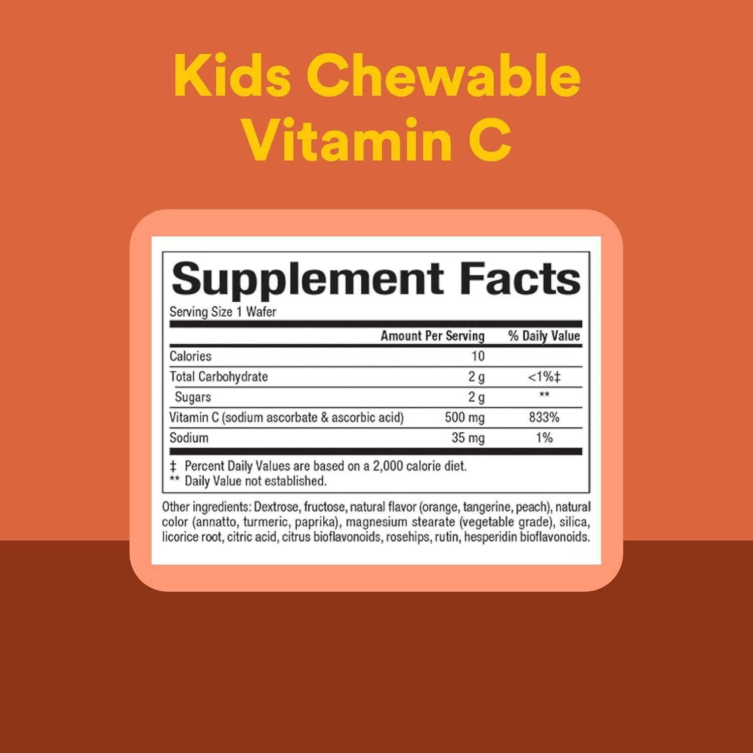 Natural Factors, Chewable Vitamin C for Kids 500 mg, Orange Flavor, 180 Tablets