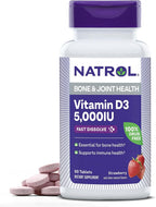 Natrol Vitamin D3 5000 IU Fast Dissolve Tablets, 90 Count