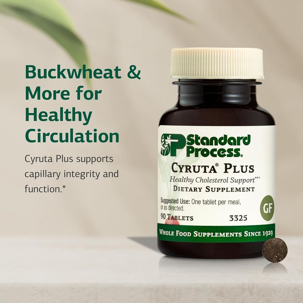 Standard Process Cyruta Plus - Hair and Circulatory Support - Gluten-Free, Dairy-Free, Soy-Free - 90 Tablets
