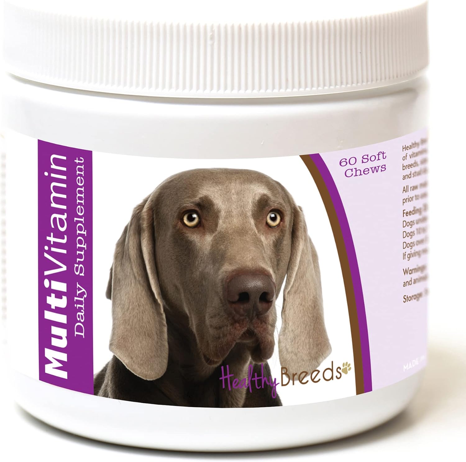 Healthy Breeds Weimaraner Multivitamínico en Chews Blandos 60 unidades