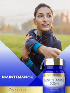 Carlyle Benfotiamina 300mg | 90 Cápsulas | Vitamina B1 Liposoluble | Sin Gluten, Sin OGM