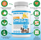 Zenpaws Omega 3 Fish Oil for Dogs - 180 Comprimidos - Sabor a Pato