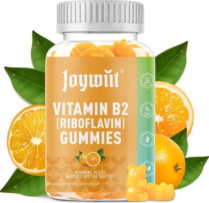Vitamina B2 Gomitas 400mg – Riboflavina para Energía y Sistema Nervioso – 60 Gomitas Veganas – Image 1