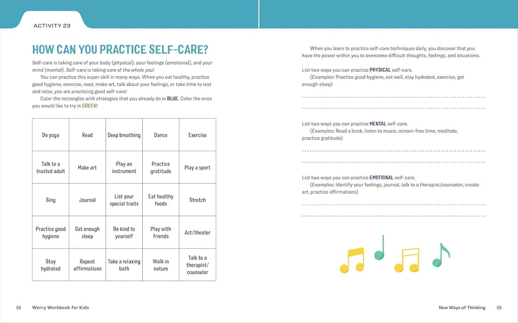 Cuaderno de Preocupaciones para Niños: Más de 50 Actividades Divertidas para Reducir el Estrés, Cambiar tu Mentalidad y Abrazar la Vida (Cuadernos de Salud y Bienestar para Niños)